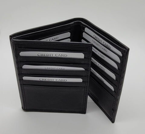 Bifold Hip Star Leather RFID Blocking Wallet For Men & Women | Genuine Leather