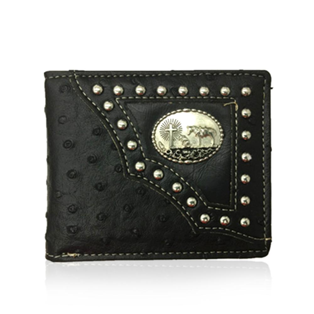 Men-Black-Embellished-Leather-Wallet