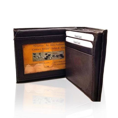 Genuine-Leather-Brown-Two-Fold-Wallet