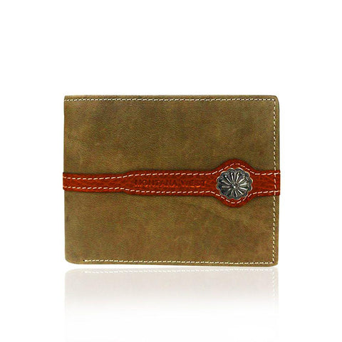 Genuine-Leather-West-Collection-Men's-Wallet-Green