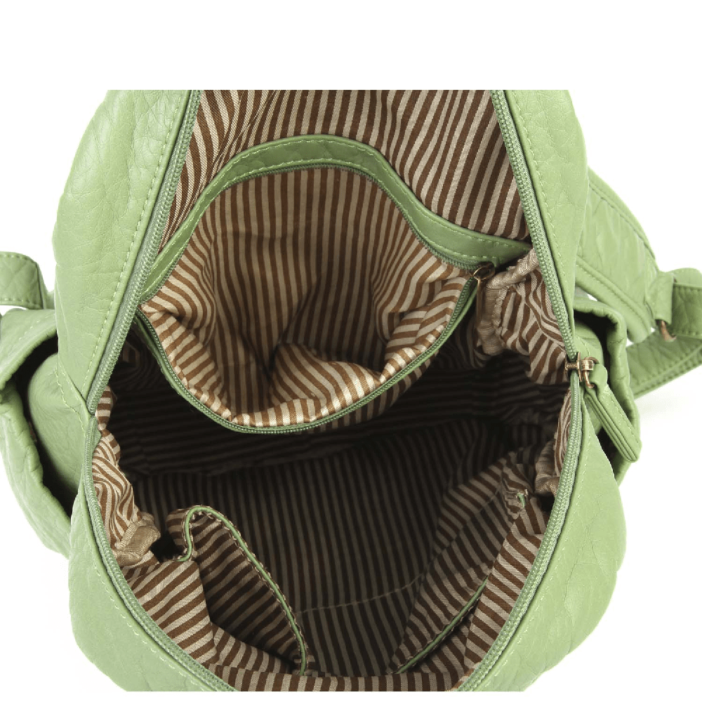 Travel Backpack In Seafoam Green - S'roushaa