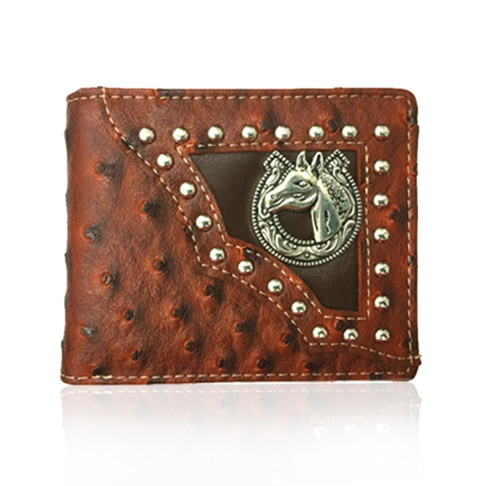 Men-Brown-Embellished-Pure-Leather-Wallet