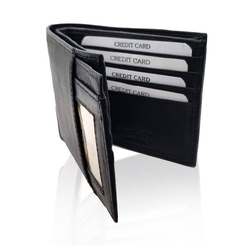 Two-Fold-Wallet-For-Men-Black-Leather-Solid